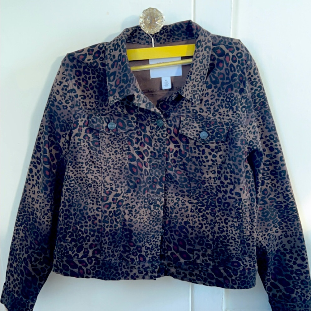 9 NINE WEST Women’s XL Animal Print Jacket